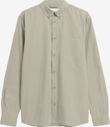 ARMEDANGELS Comfort fit Button Up Shirt 'Maarces' in Grey: front
