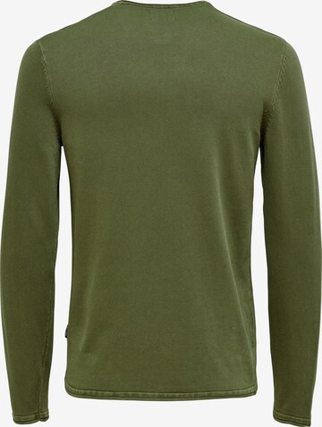 Regular fit Pullover 'Garson' di Only & Sons in verde