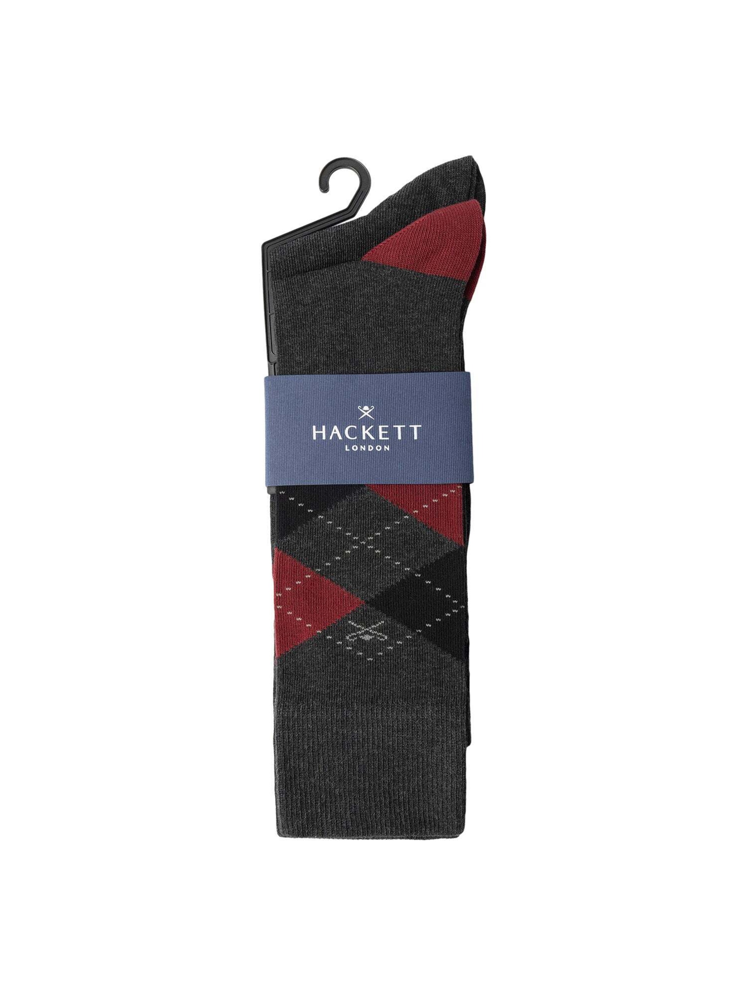 Chaussettes 'Argyle' Hackett London en gris