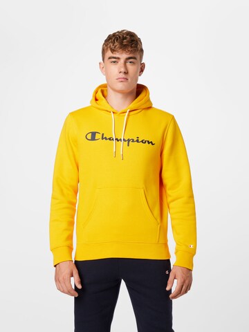 Coupe regular Sweat-shirt Champion Authentic Athletic Apparel en jaune : devant