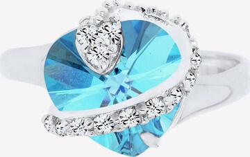 ELLI Ring 'Herz' in Blauw