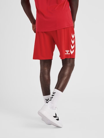 Hummel - Regular Calças de desporto 'Core' em vermelho