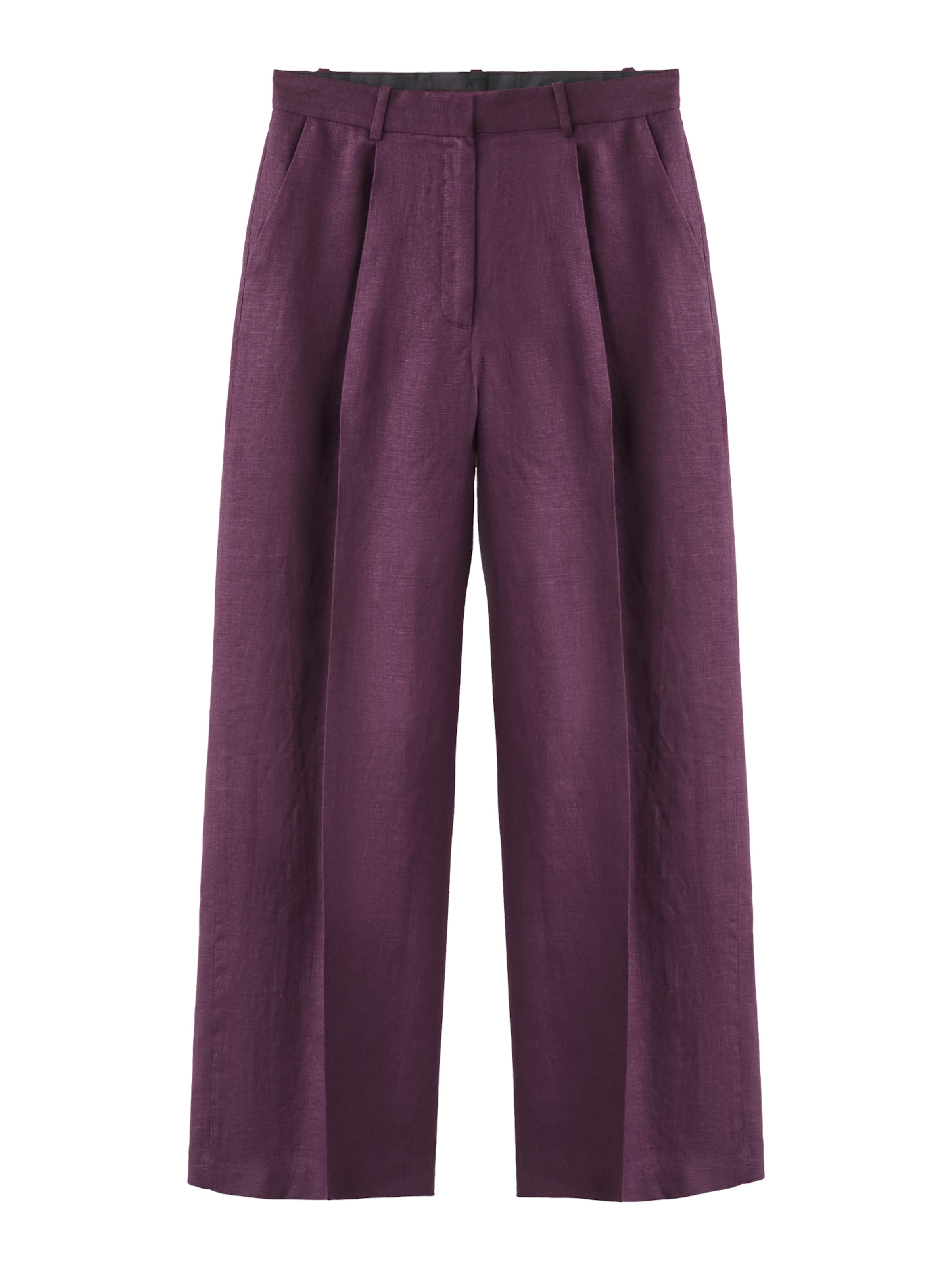 MANGO Trousers with creases 'Tempoli' in Dark purple, Item view