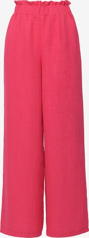 FRESHLIONS Wide Leg Bukser i pink: forside