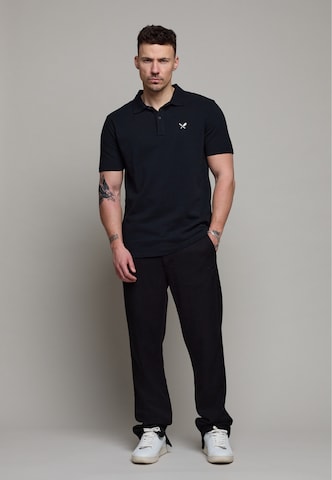 Distorted People Poloshirt in Schwarz