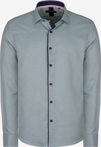 Basics and More Regular fit Button Up Shirt in Green: front