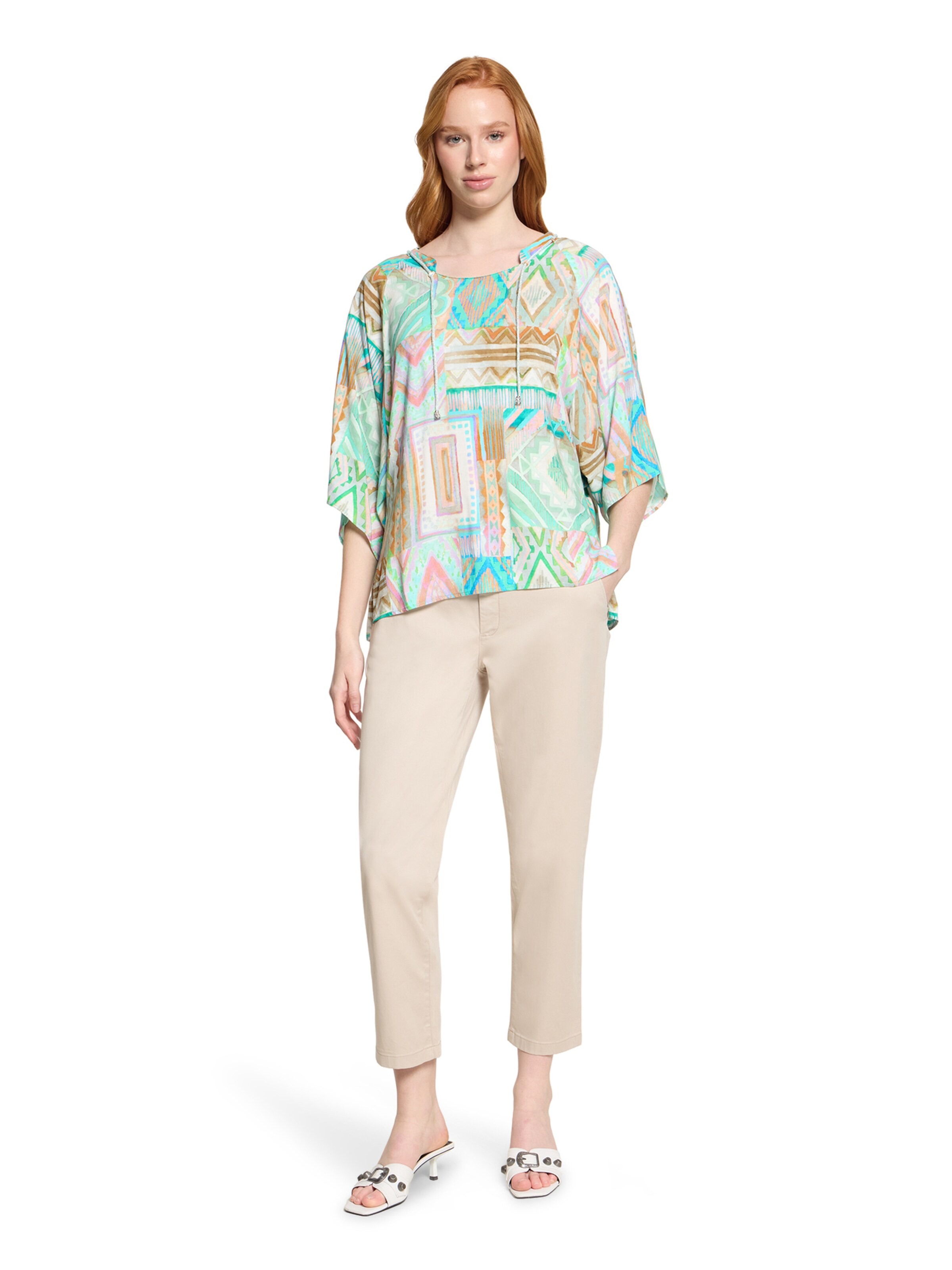 Cartoon Blouse in Groen
