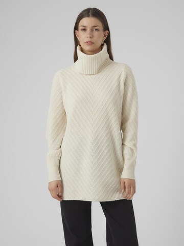 Pull-over VERO MODA en beige : devant