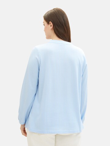 Tom Tailor Women + Bluse in Blau