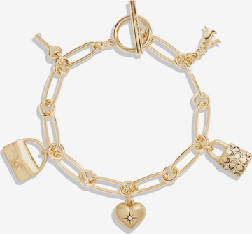 Bracelet 'ICONIC CHARM' COACH en or