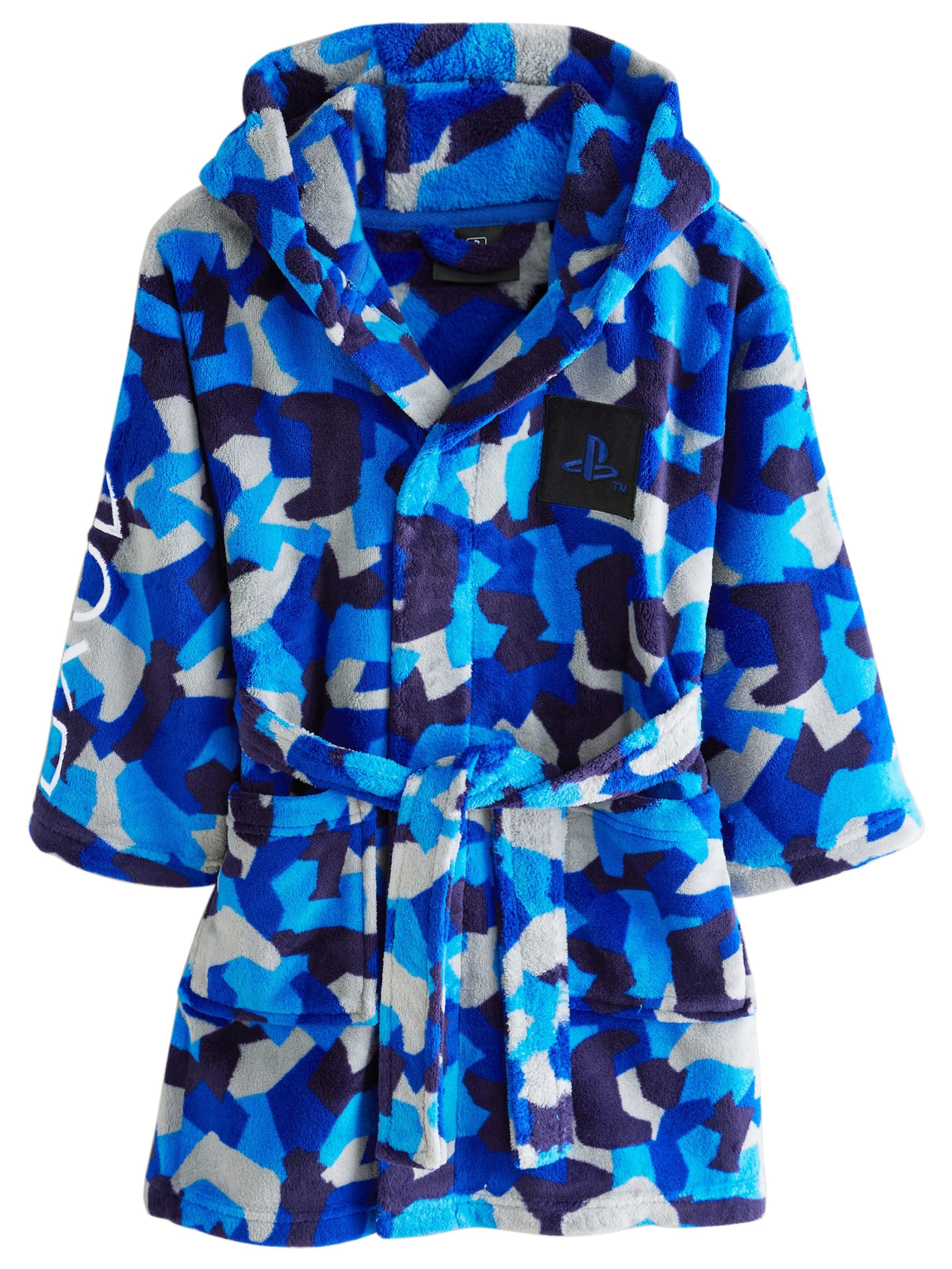 Next Badjas in Blauw: voorkant