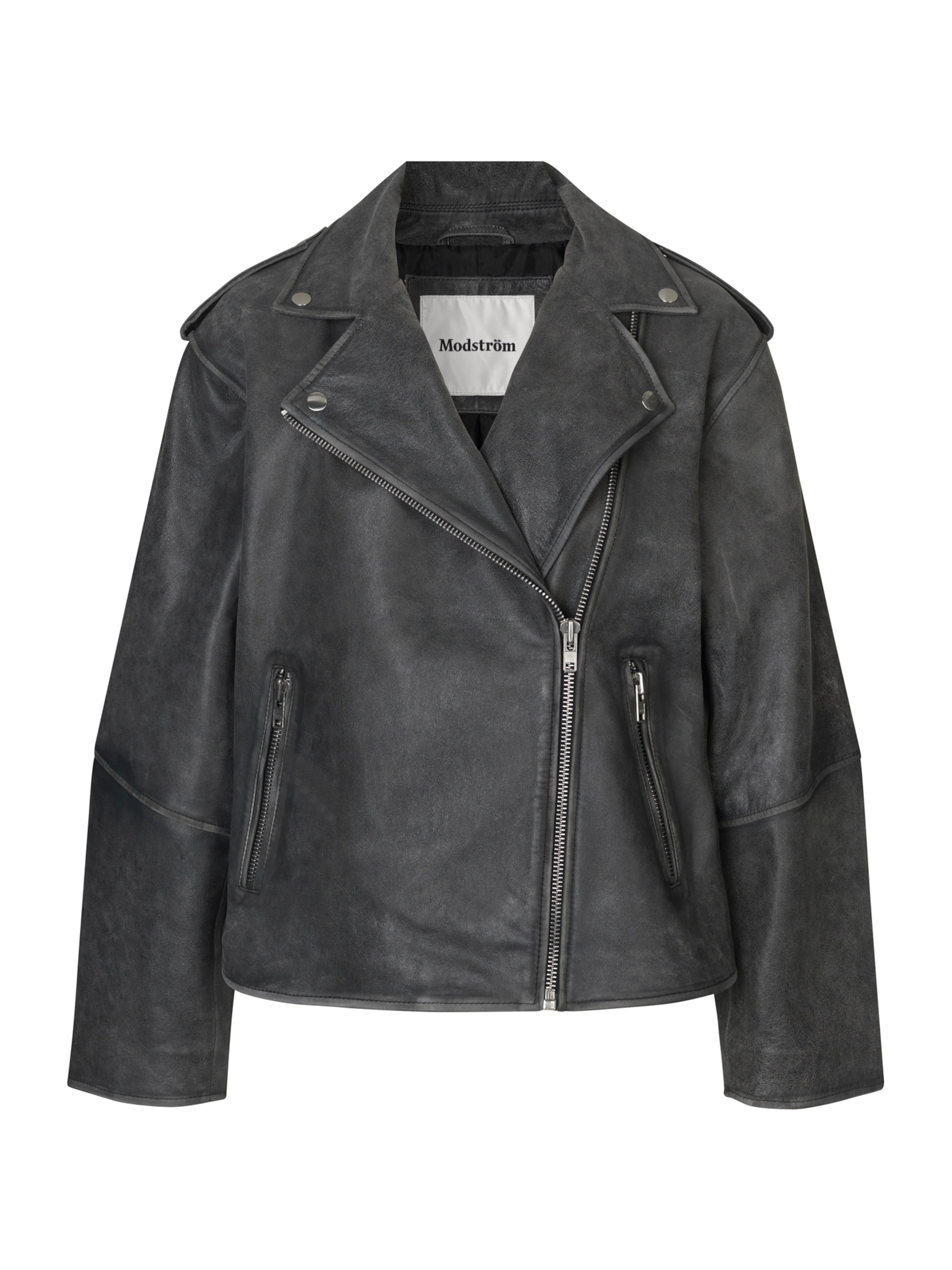 modström Between-Season Jacket 'Hulla' in Black: front
