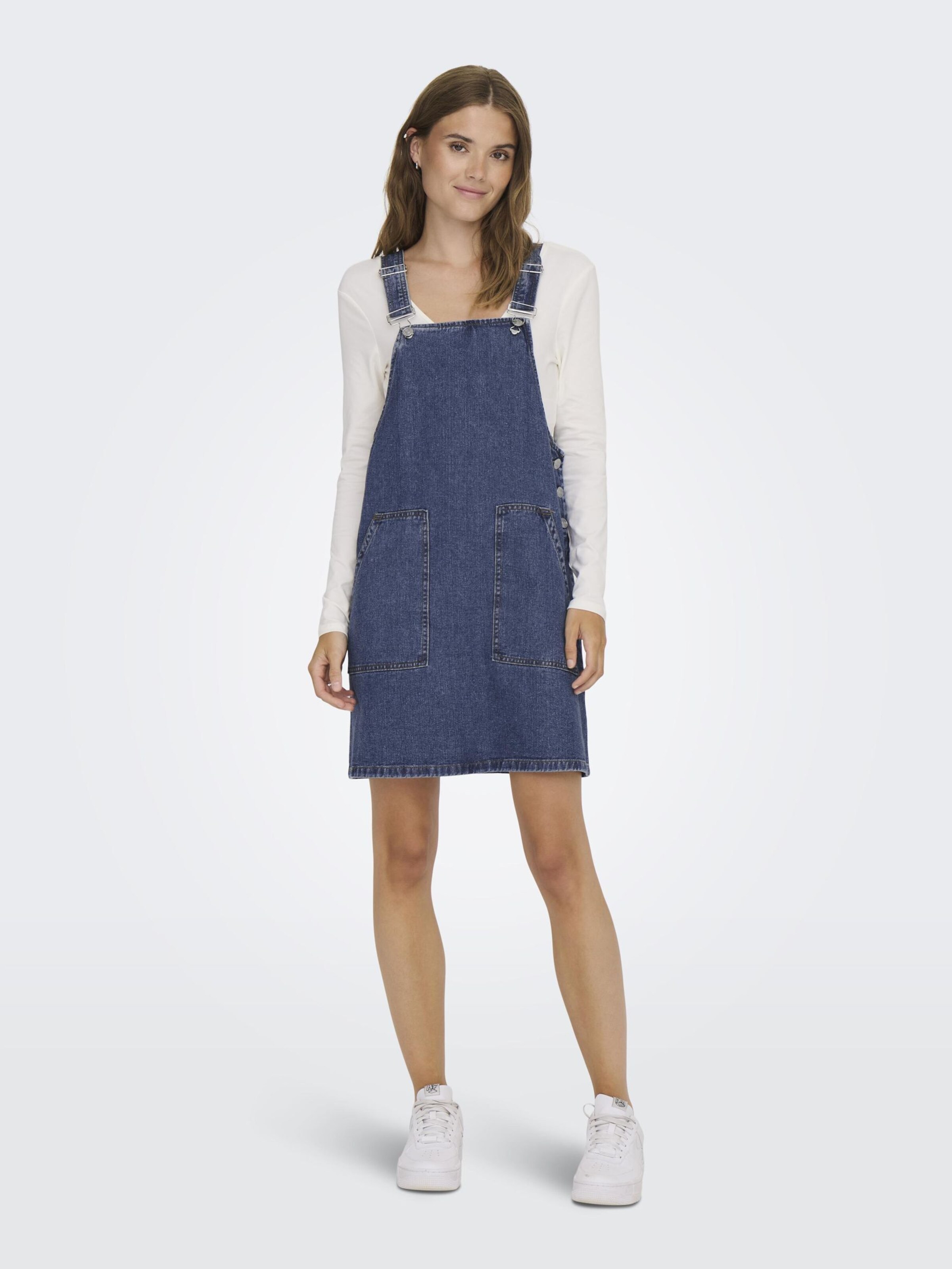 ONLY Overgooier Praia in Blauw Denim ABOUT YOU