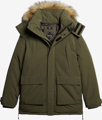 Superdry Winterparka in Groen: voorkant