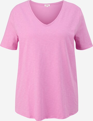 s.Oliver Red Label Plus T-Shirt in Pink: predná strana