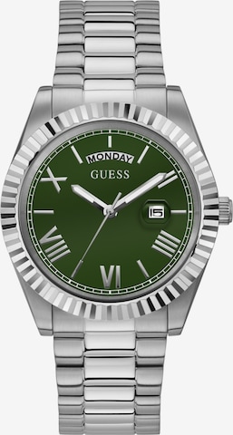 GUESS Analogna ura | srebrna barva: sprednja stran