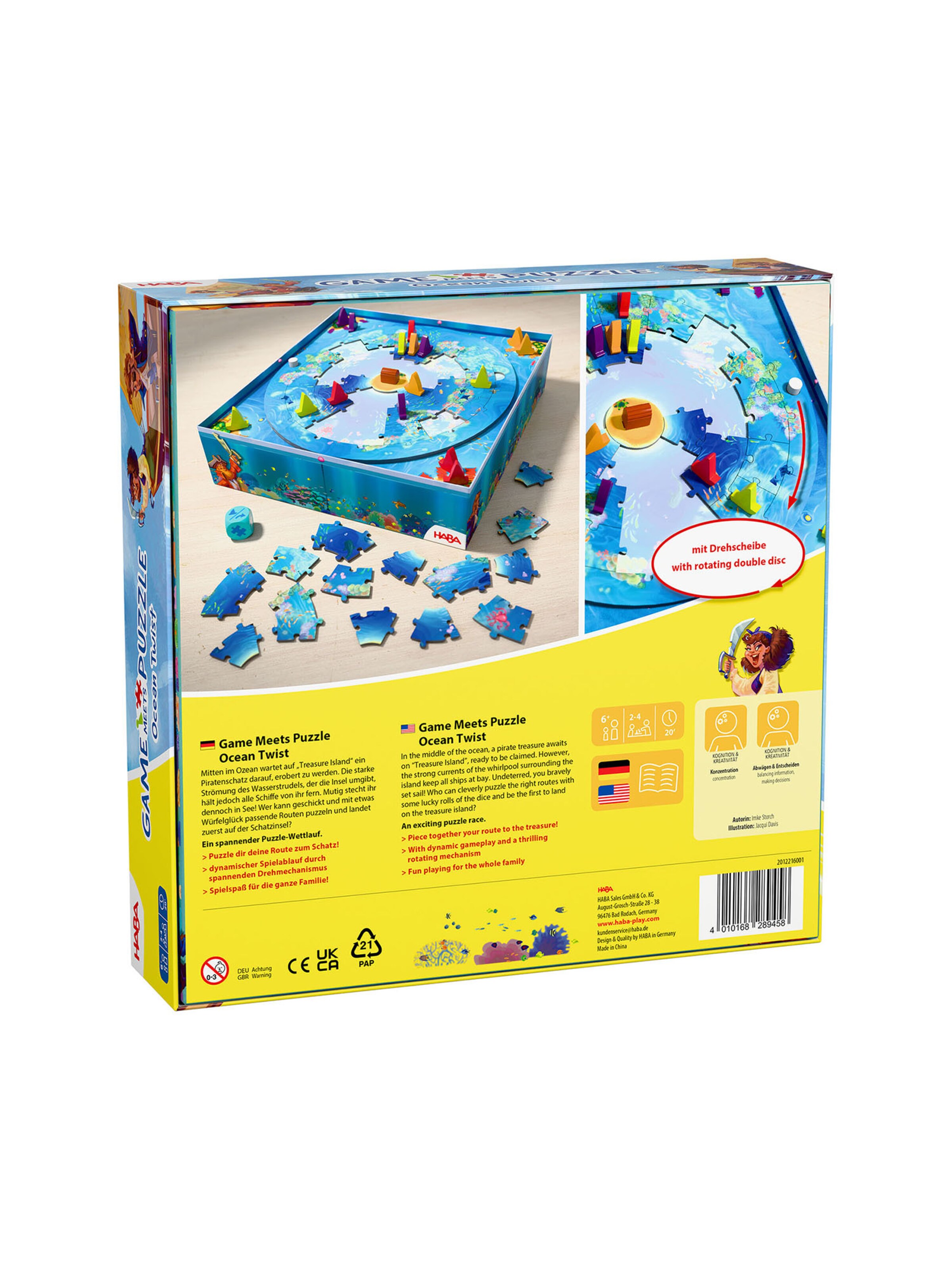 HABA Spel ' Puzzle-Abenteuer Ocean Twist ' in Gemengde kleuren