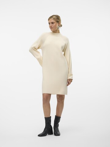 VERO MODA Knit dress 'Gold' in Beige