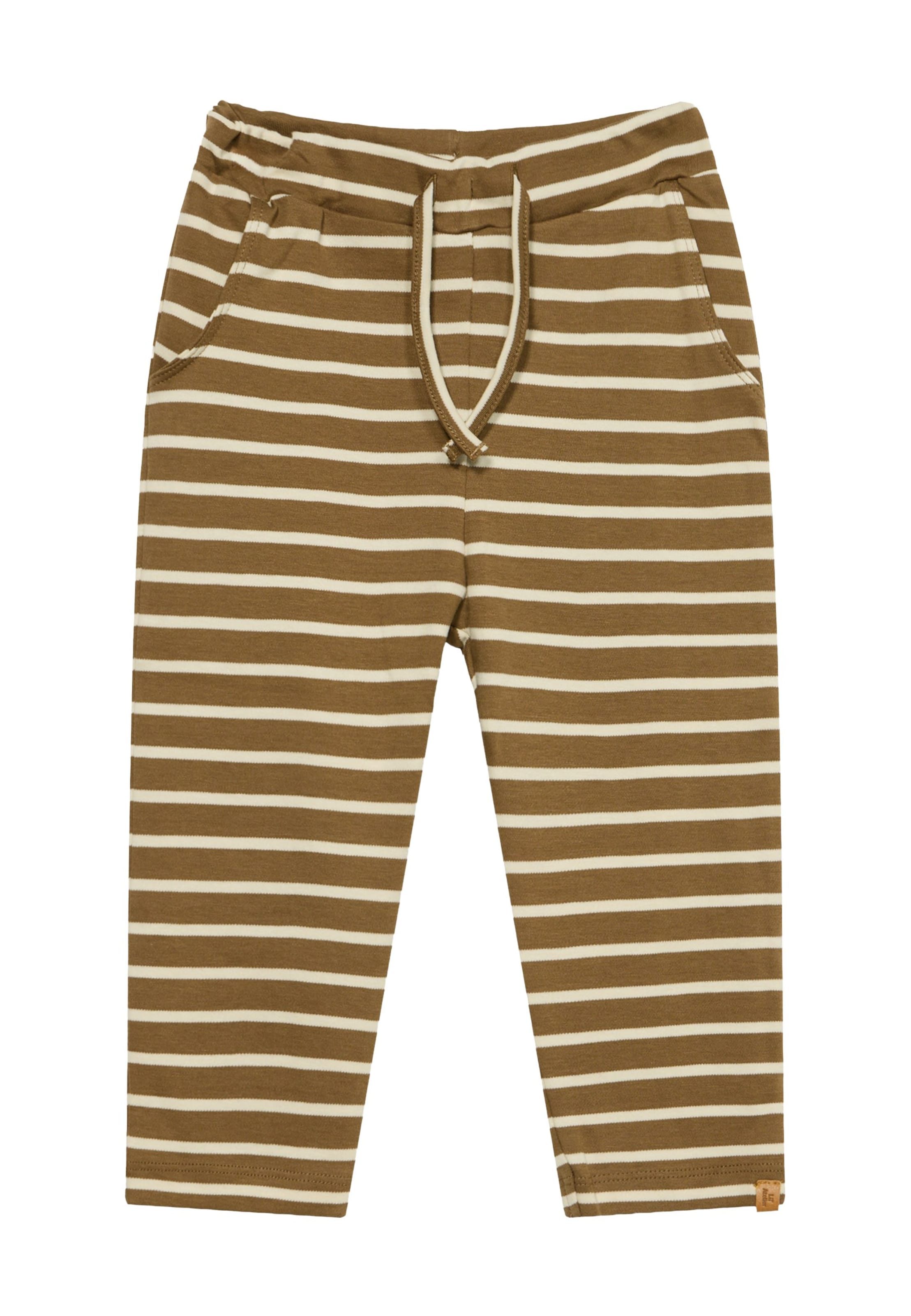Lil'Atelier Tapered Pants 'NBMLIMIA' in Brown: front