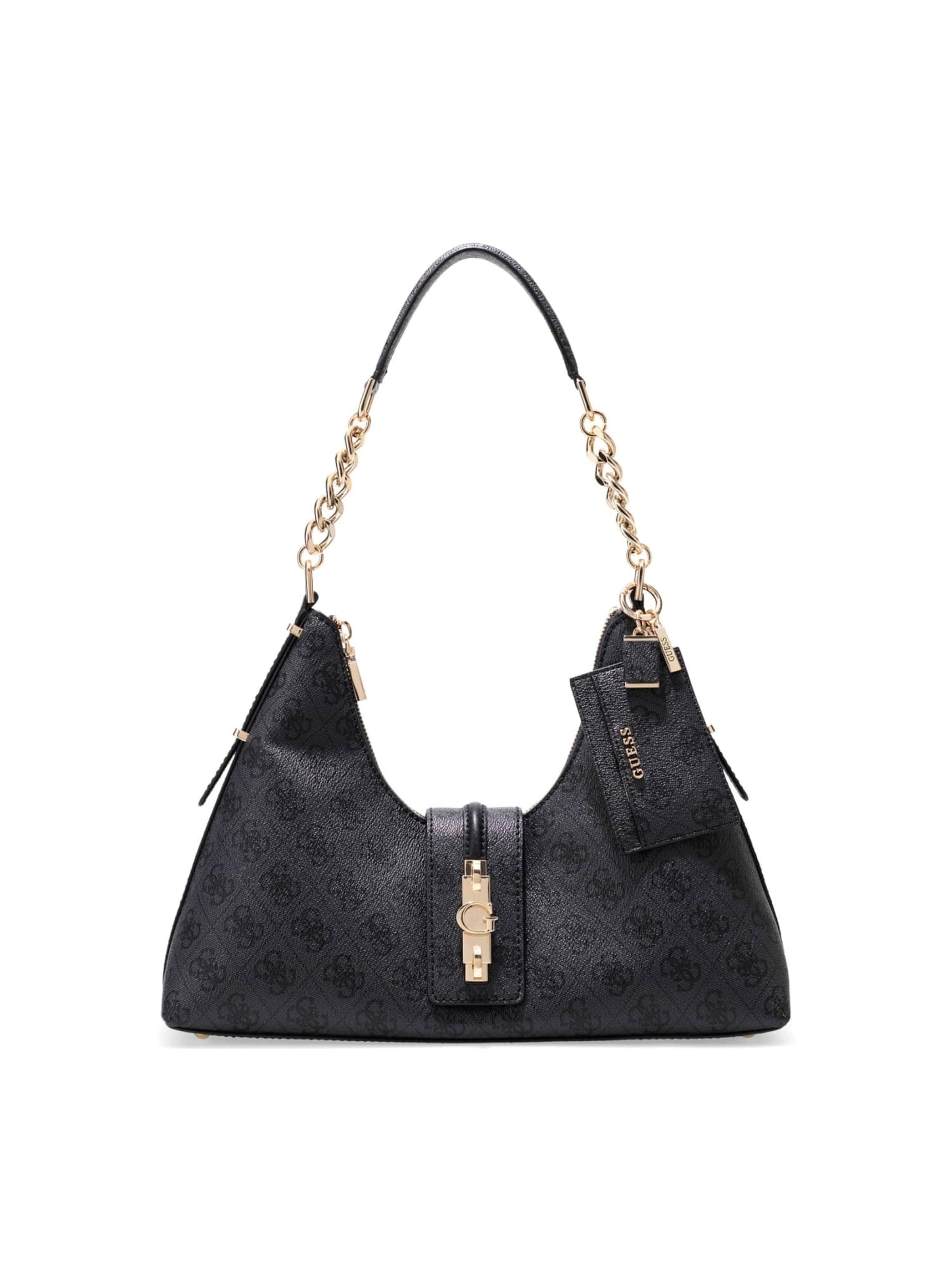 Borsa a spalla 'Yvonne' di GUESS in grigio: frontale