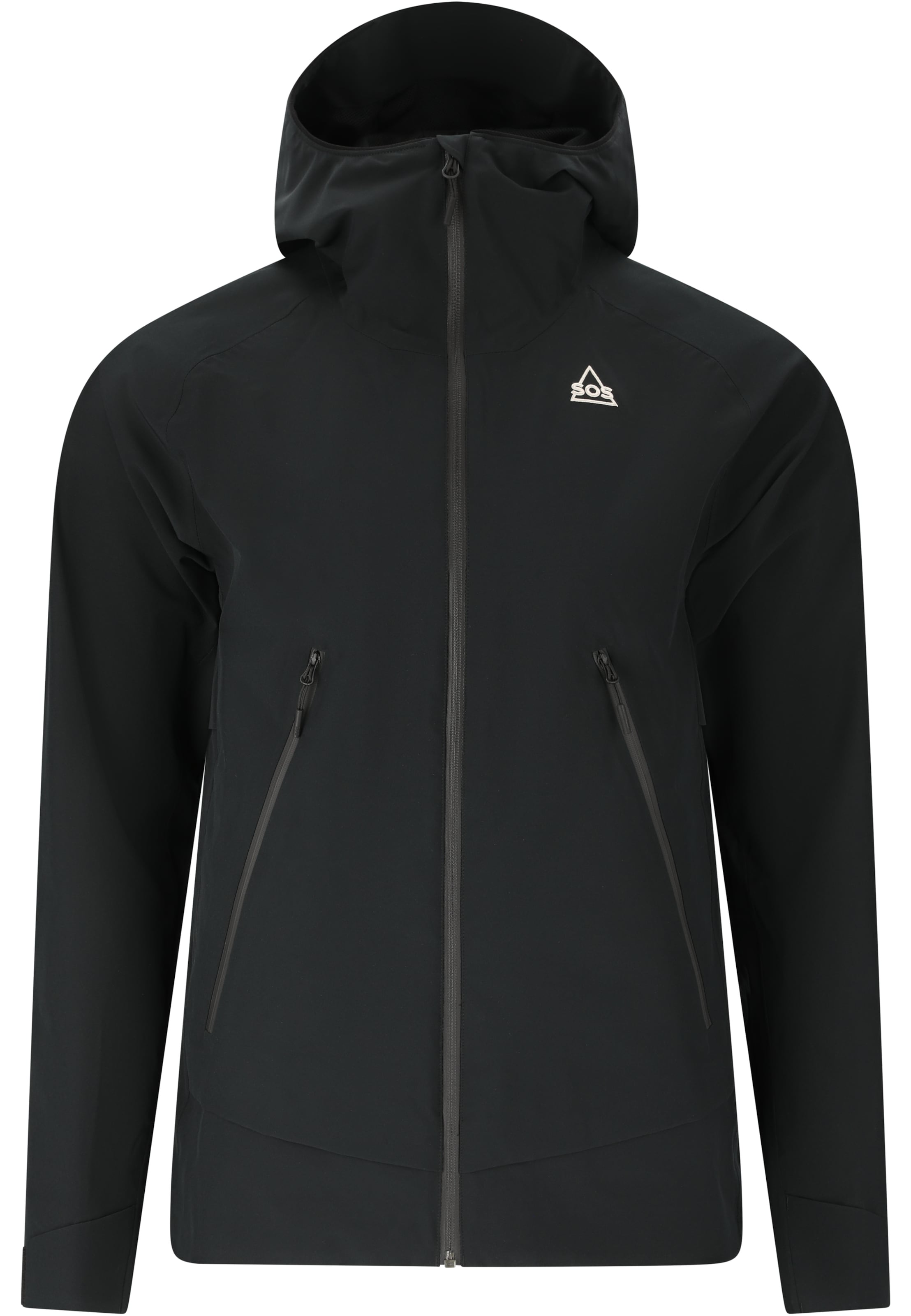 SOS Funktionsjacke 'Talinis' in Schwarz: Vorderseite