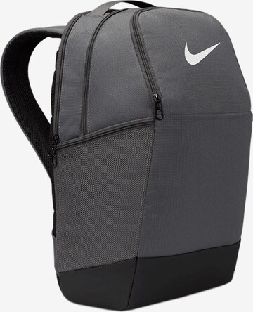 NIKE Sports Backpack in Grey: front
