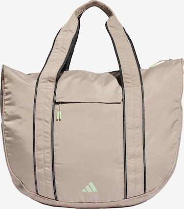 ADIDAS PERFORMANCE Sports Bag in Beige: front