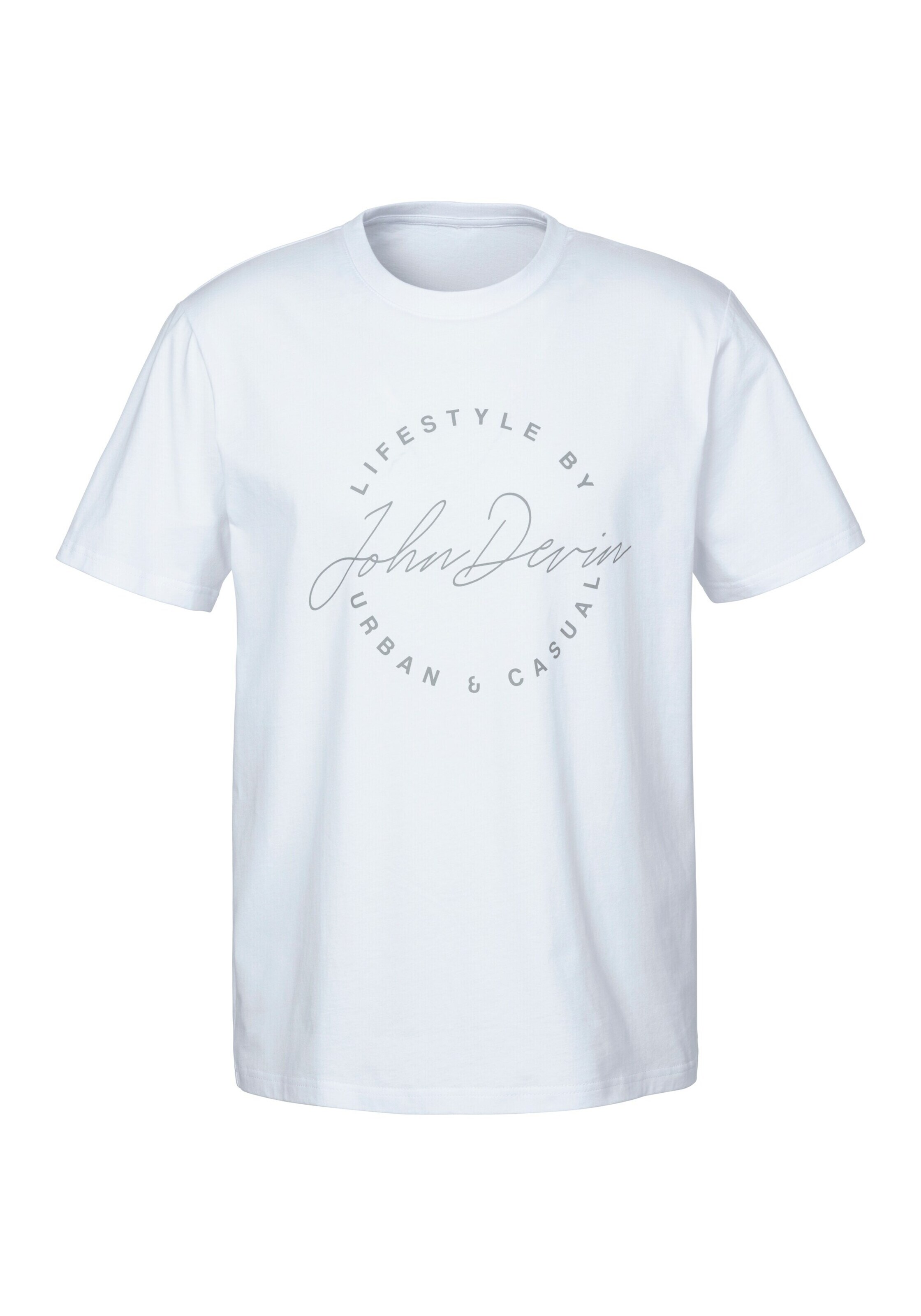 JOHN DEVIN Shirt in White: front