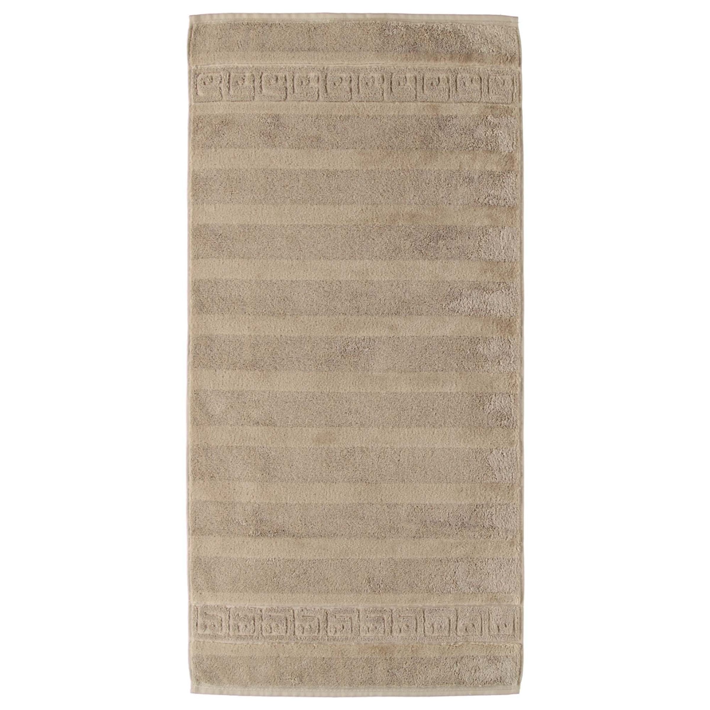 Telo doccia di Cawö in beige: frontale