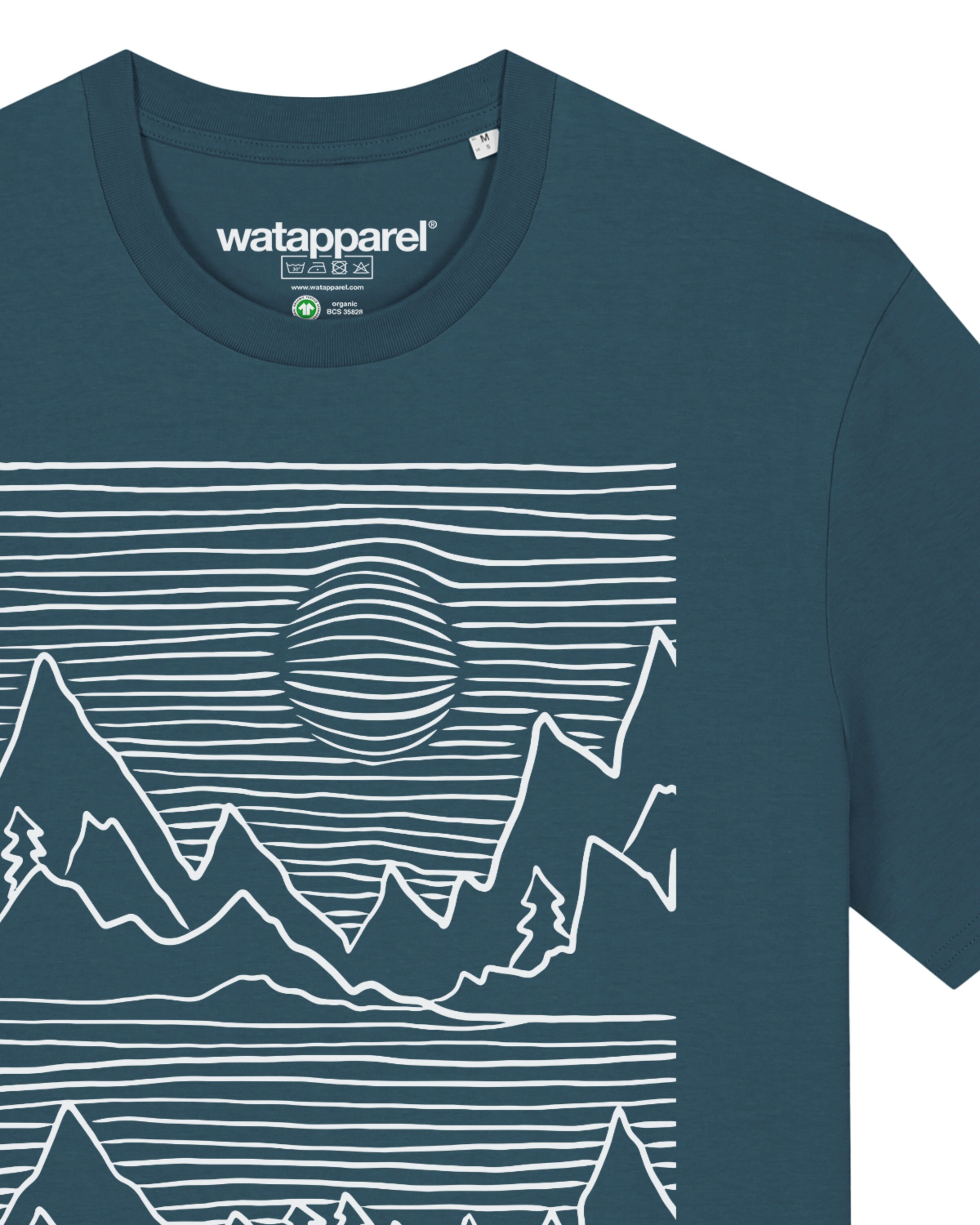 Watapparel Shirt ' Mountains ' in Blue