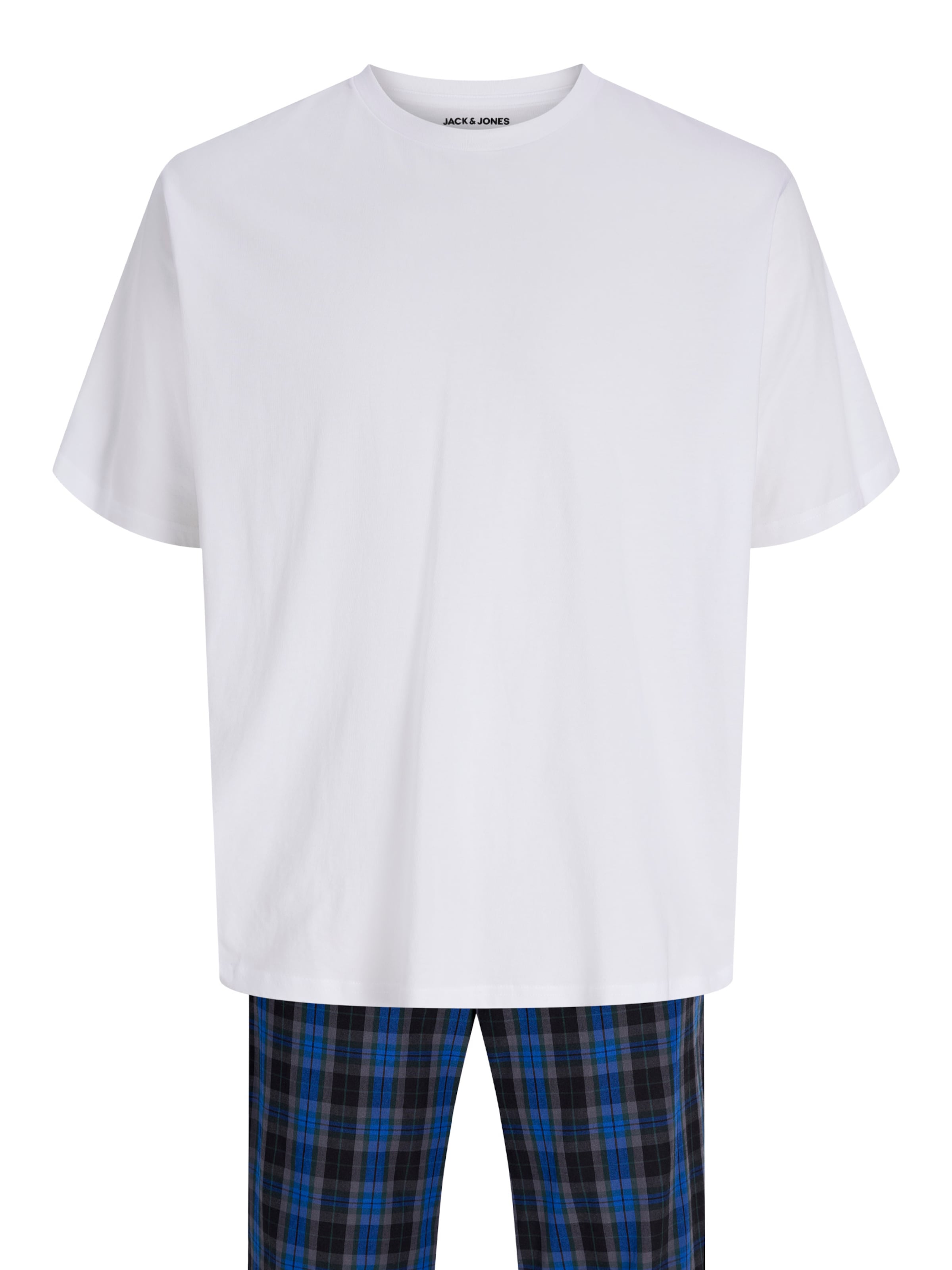JACK & JONES Piżama długa 'JACFLORENCE' w kolorze biały
