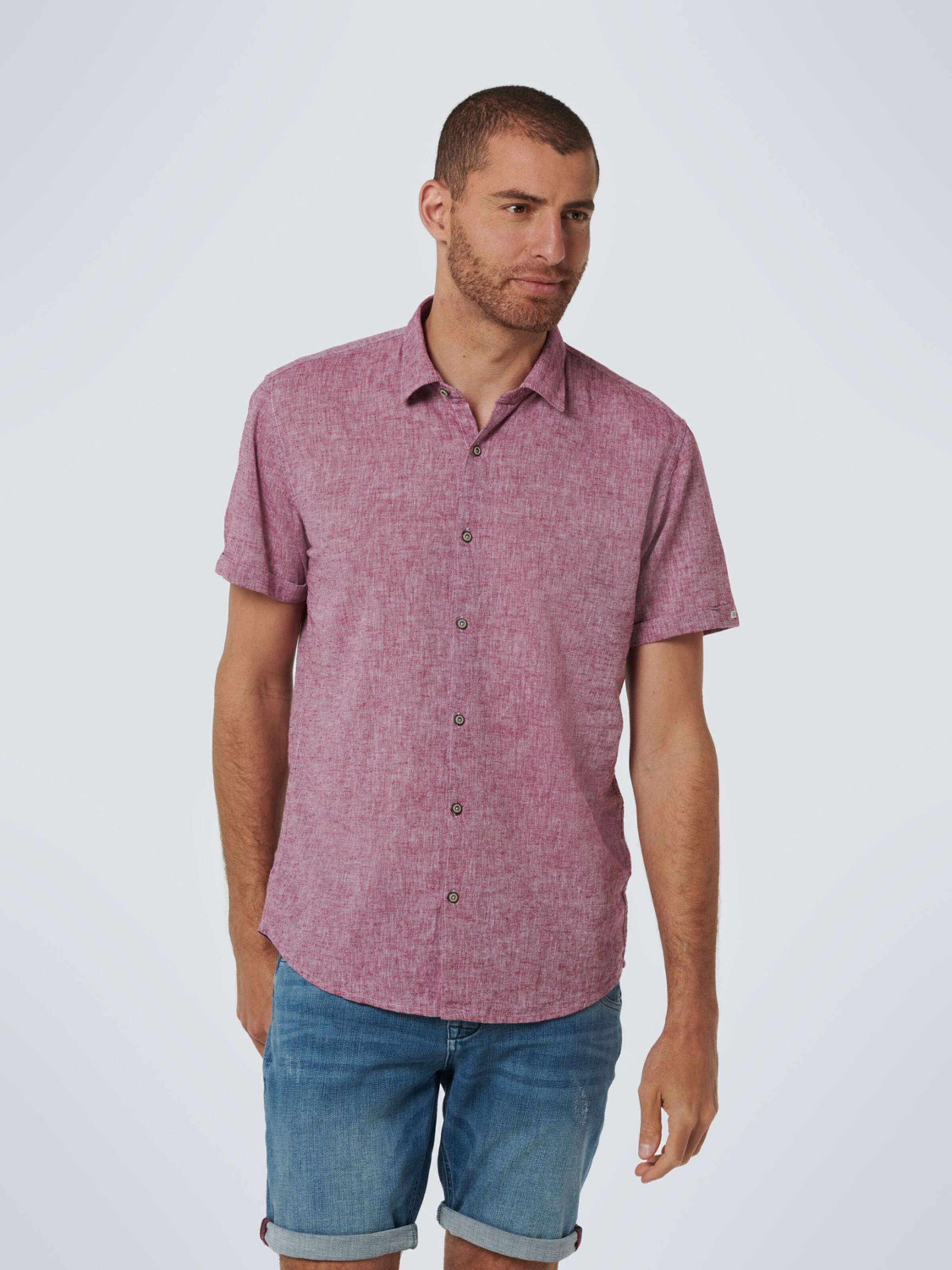 Männer Große Größen No Excess Hemd in Pink - BU10134 Männer Große Größen No Excess Hemd in Pink - BU10134