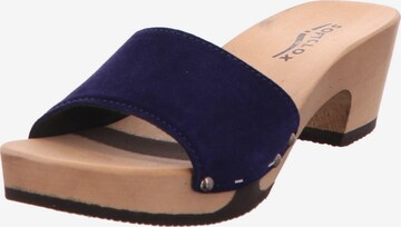 SOFTCLOX Mules in Blue: front