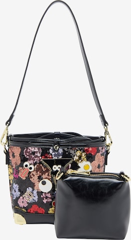 MYMOTorba za na rame 'Pop Eyetheme' - crna boja: prednji dio