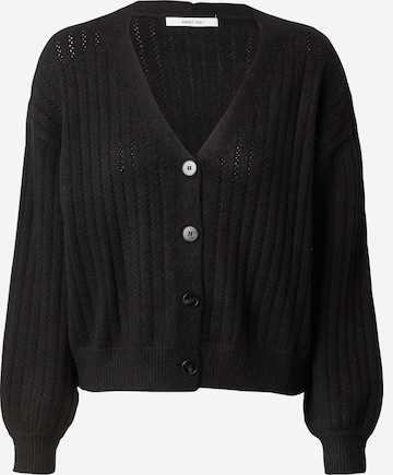 ABOUT YOU Knit cardigan 'Eve' in Black: front