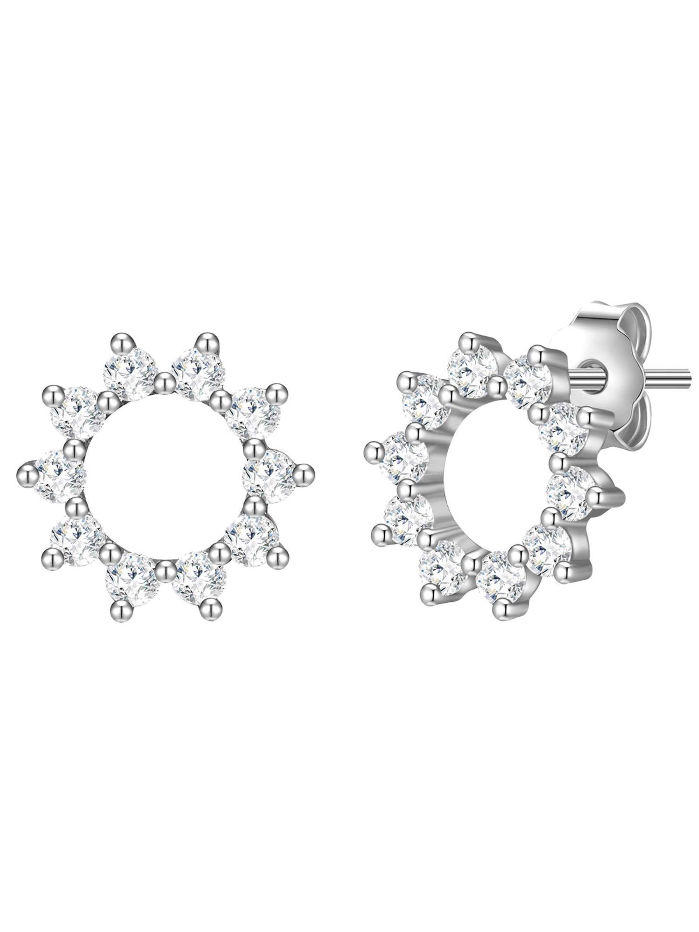 Glanzstücke München Oorbellen in Zilver: voorkant