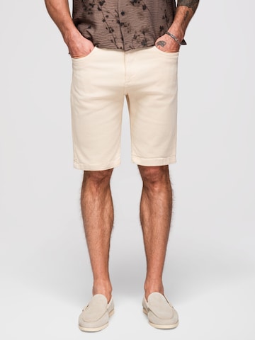 Ombre Regular Jeans in Beige