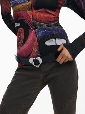 Desigual Gürtel 'Heart' in Schwarz