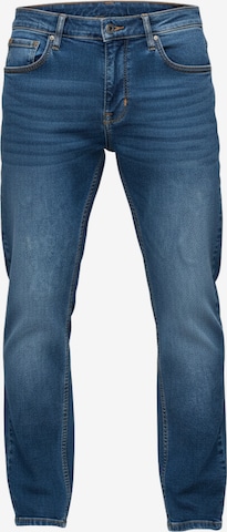 Ombre Regular Jeans in Blau: Vorderseite