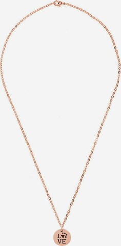 Gemshine Necklace 'LOVE PAW' in Pink: front