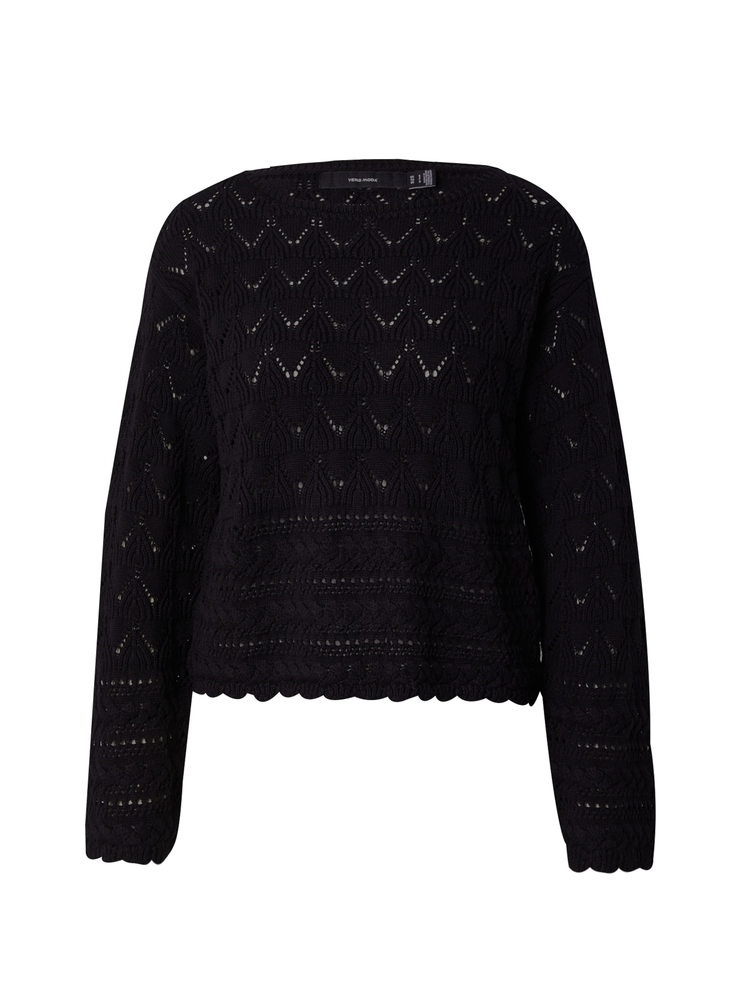 VERO MODA Pullover 'VMLUA' in Schwarz: Vorderseite