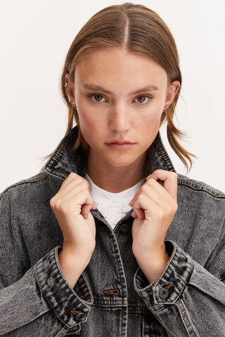 PULZ Jeans Between-Season Jacket 'PZALENA' in Grey