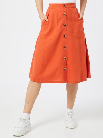 VILA Spódnica 'Lina' w kolorze pomarańczowy: przód