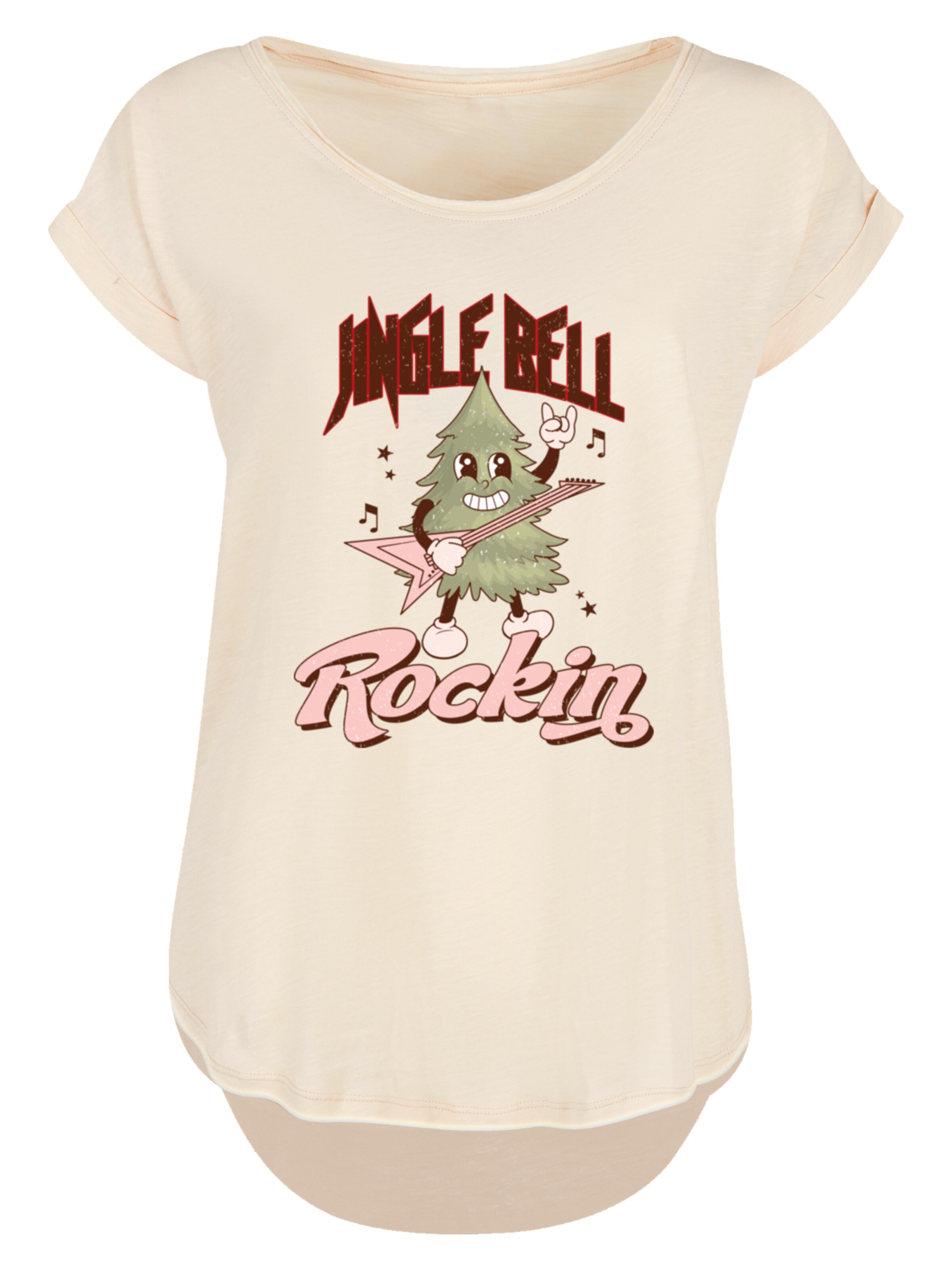 F4NT4STIC Shirt 'Jingle Bell Rocking Christmas' in Beige: Vorderseite