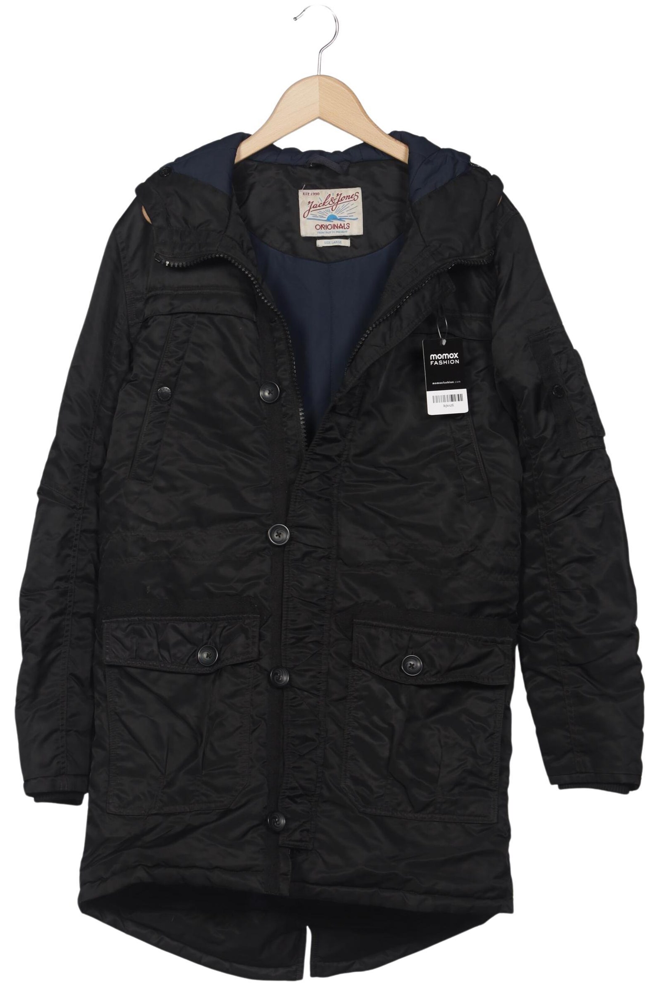 JACK & JONES Jacket & Coat in L in Black: front