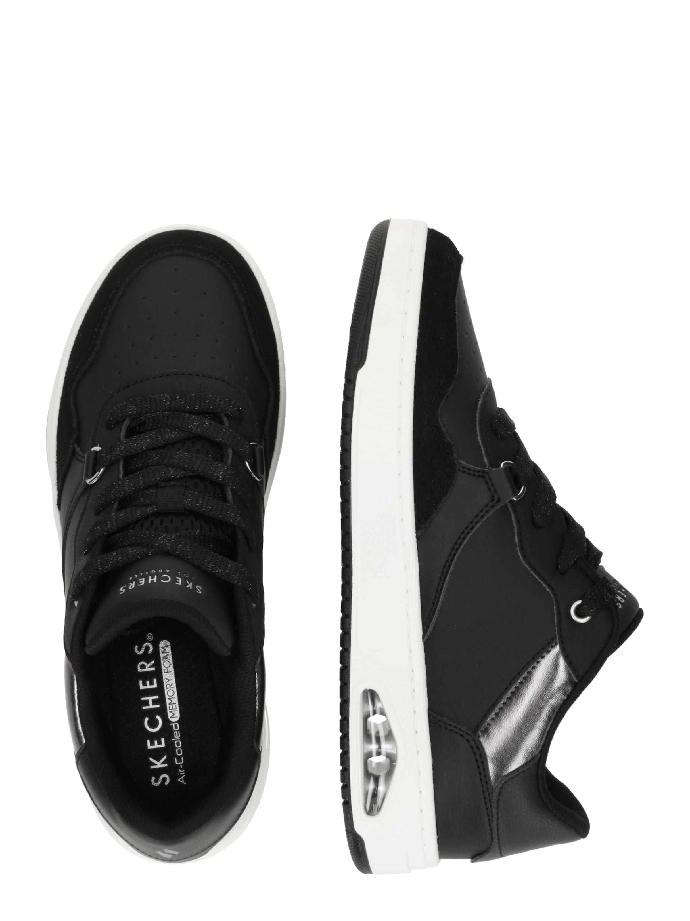 SKECHERS Ниски маратонки 'UNO' в черно