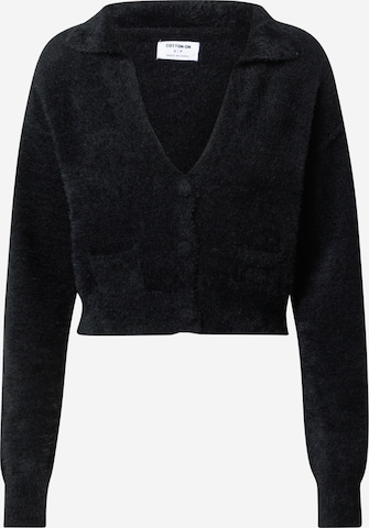 Cotton On Knit Cardigan in Black: front