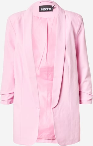 Blazer 'PCBOSELLA' PIECES en rose : devant