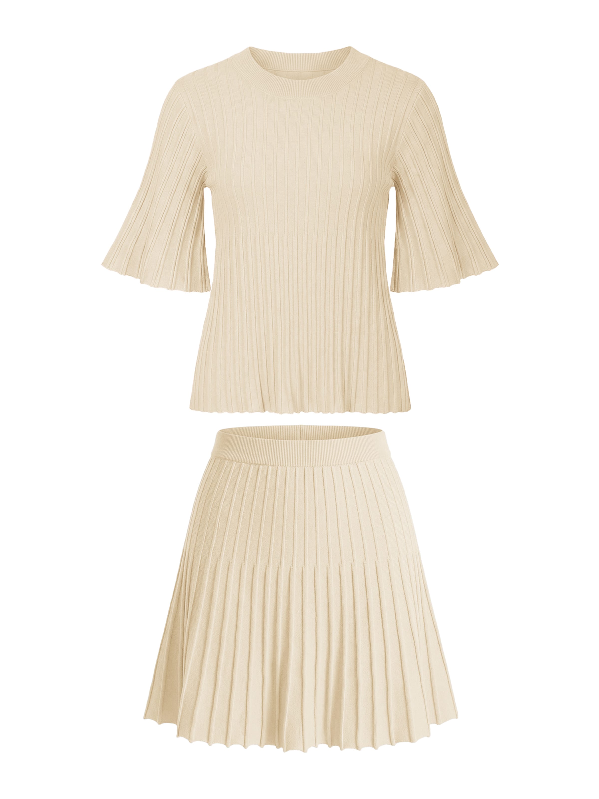 Imily Bela Κουστούμι σε μπεζ: μπροστά