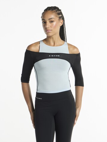 Haut de sport 'Lifewear' A-Game en bleu : devant